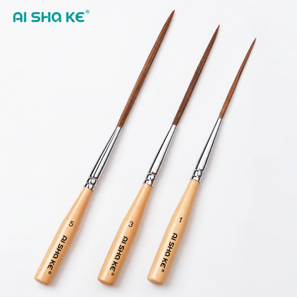 AI SHA KE 3pcs/5pcs Long Liner Brush Set