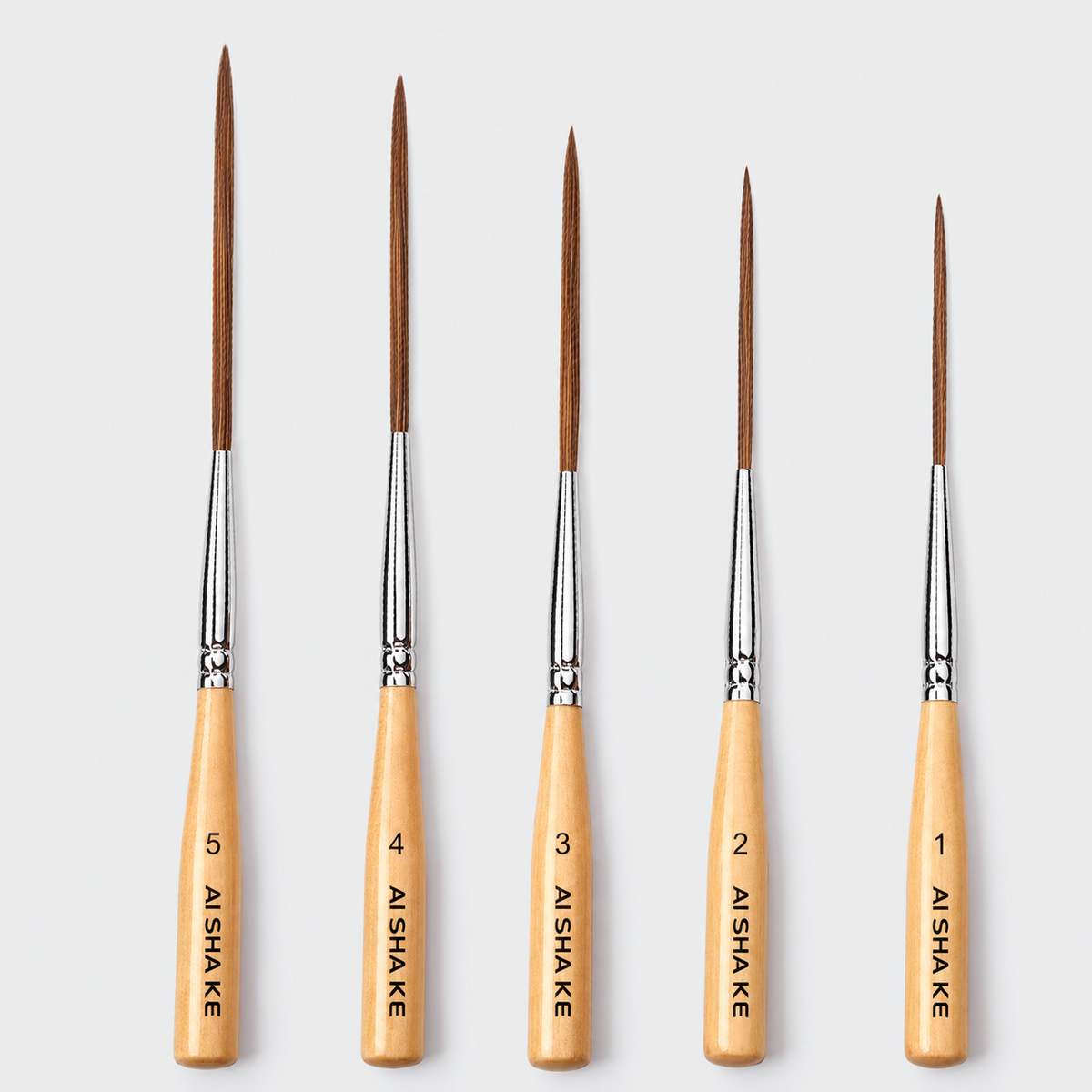 AI SHA KE 3pcs/5pcs Long Liner Brush Set