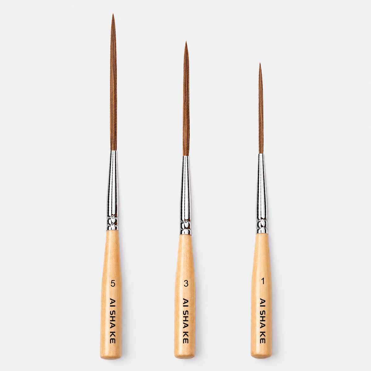 AI SHA KE 3pcs/5pcs Long Liner Brush Set