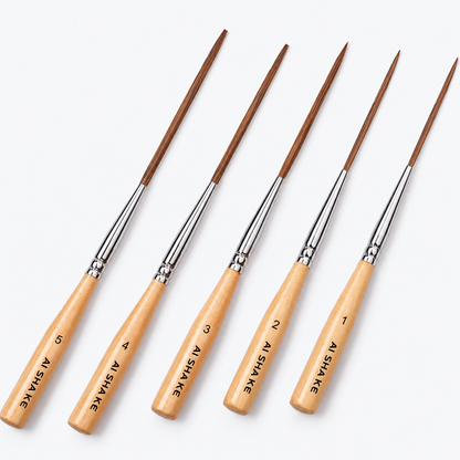 AI SHA KE 3pcs/5pcs Long Liner Brush Set