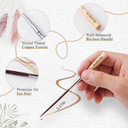 AI SHA KE 3pcs/5pcs Long Liner Brush Set